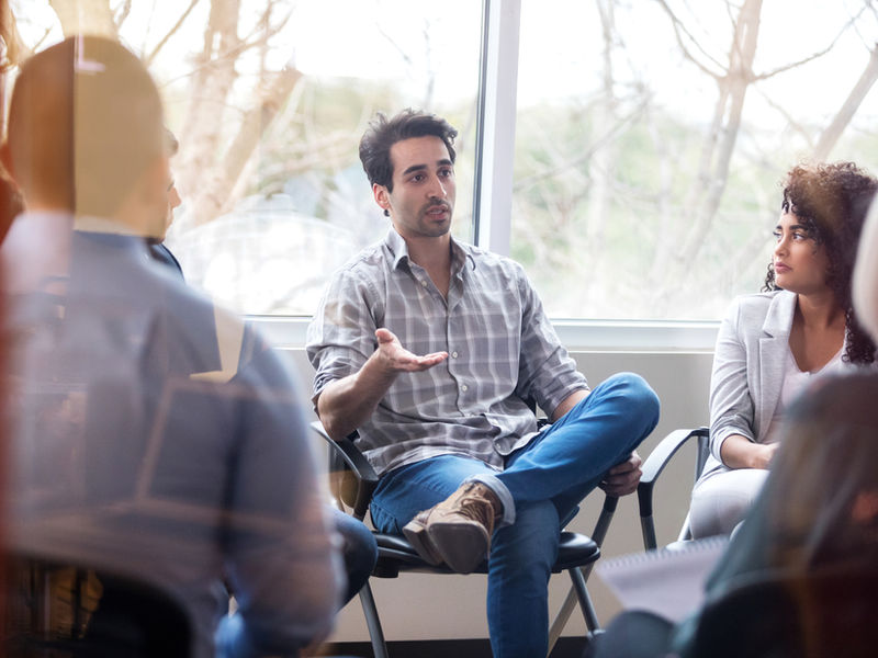 Spartan Shield group therapy session